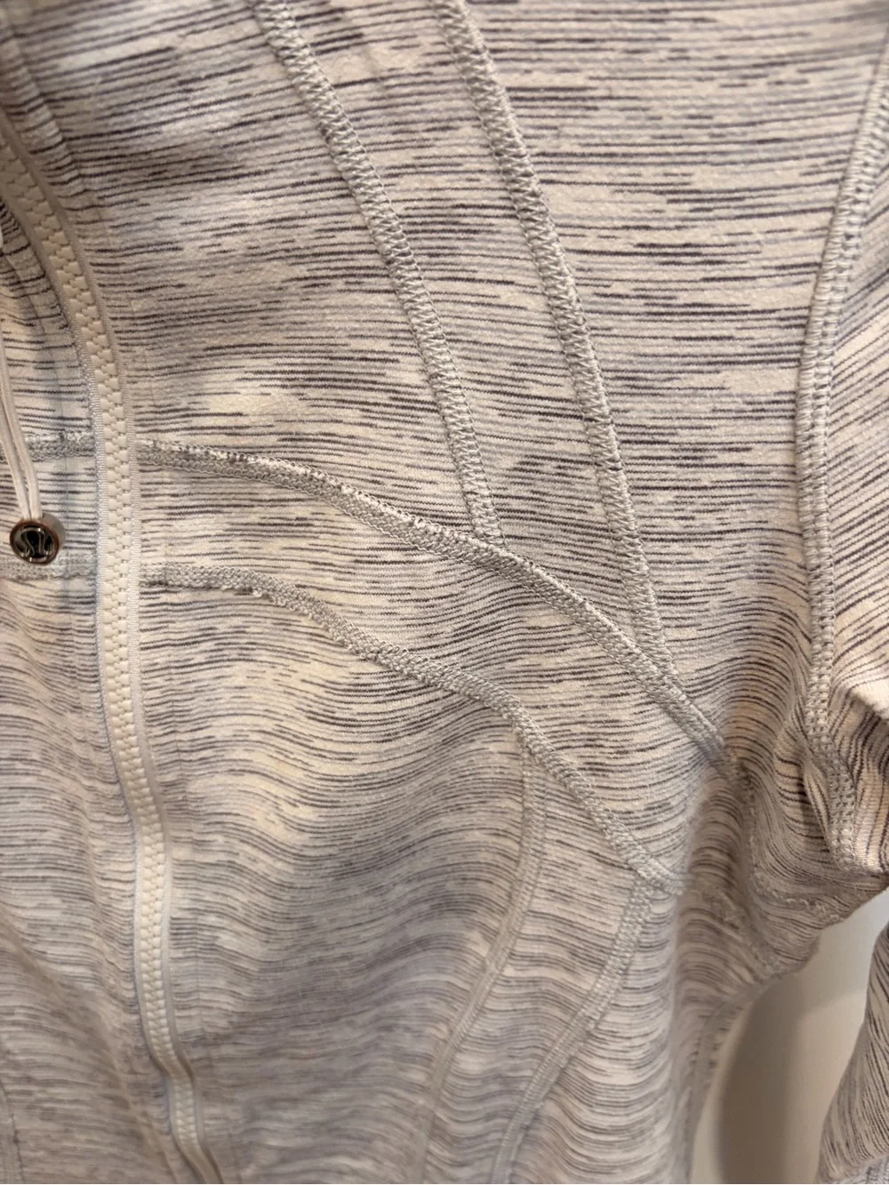 lululemon athletica Heathered Light Gray Zip-Up Utility Jacket